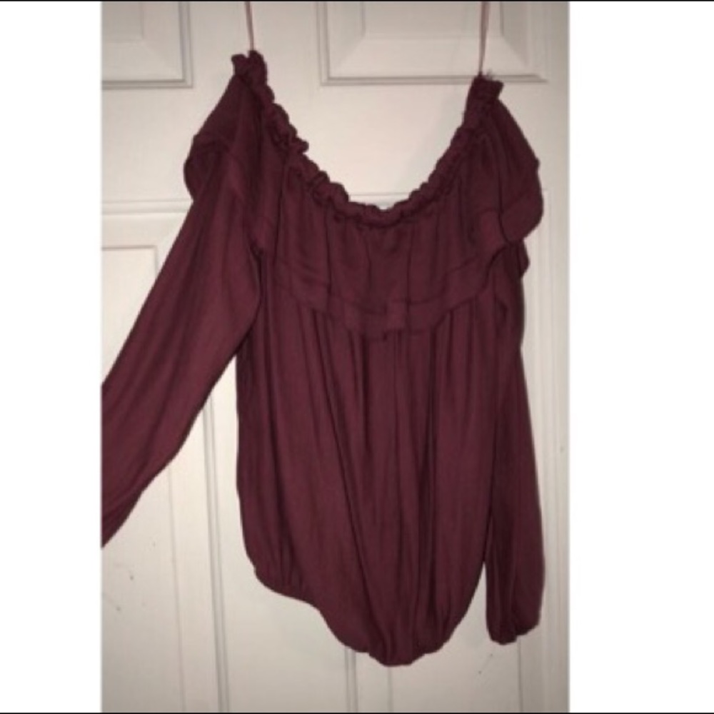 Burgundy shirt